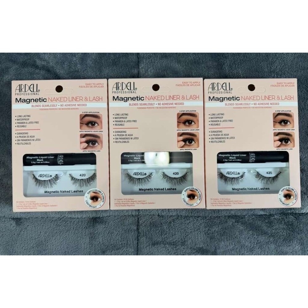 Ardell Magnetic Naked Liner & Lash 420 Black Magnetic Liquid Liner Kit New NIB